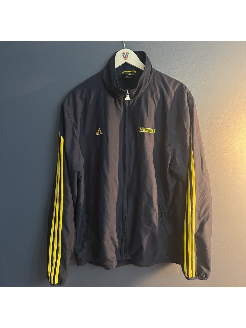 Adidas Michigan Wolverines Full Zip Track Jacket 2010s Era Sz L